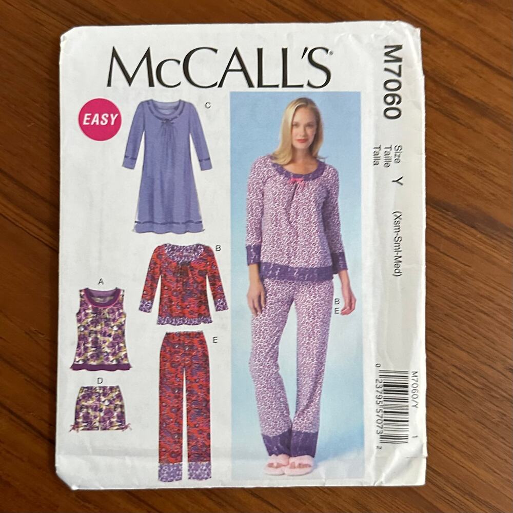UNCUT McCall's Pattern M7060 Separates Size Xsm-Med